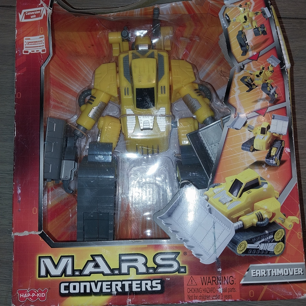 Converters Earthmover Action Figure - Yellow and Gray